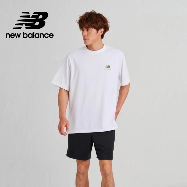 NEW BALANCENEW BALANCE NB SDS親膚圓領LOGO短袖上衣_男性_白色_AMT33355WT(亞版 版型正常)