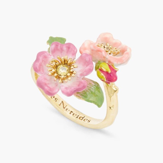 Les Nereides 花中之后-高盧玫瑰與黃色水晶戒指