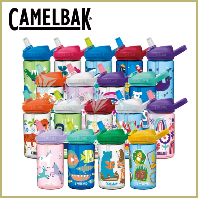 CAMELBAK 400ml eddy+ 兒童吸管運動水瓶(夏季限定上市/原廠正貨/兒童水壺)