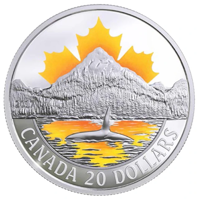 臺灣金拓 白銀銀幣 2017加拿大海岸系列 —太平洋海岸精鑄銀幣