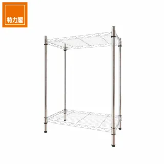 【特力屋】 鍍鉻二層架 寬60*深35*高80公分