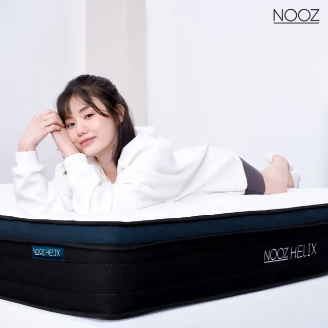 【Lunio】NoozHelix雙人加大6尺乳膠獨立筒床墊(英國工藝五星級飯店躺感