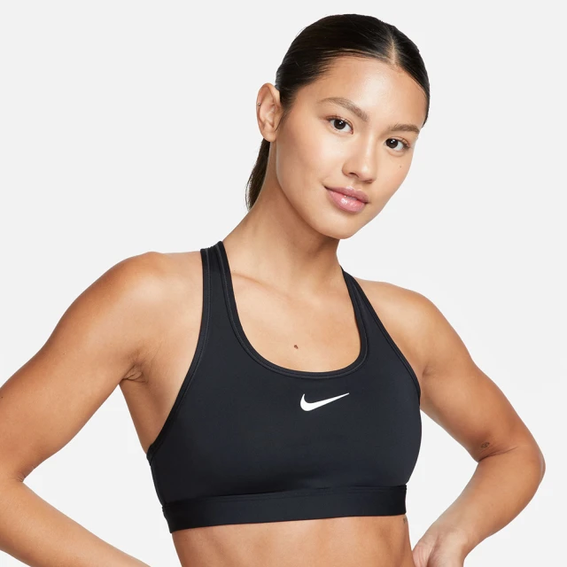 NIKE 耐吉 運動內衣 女款 中度支撐 AS W NK SWSH MED SPT BRA 黑 DX6822-010