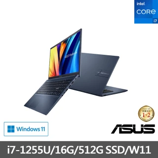 【ASUS】筆電包/滑鼠組★ 15.6吋i7薄筆電(VivoBook X1504ZA/i7-1255U 10核心/16G/512G SSD/W11)