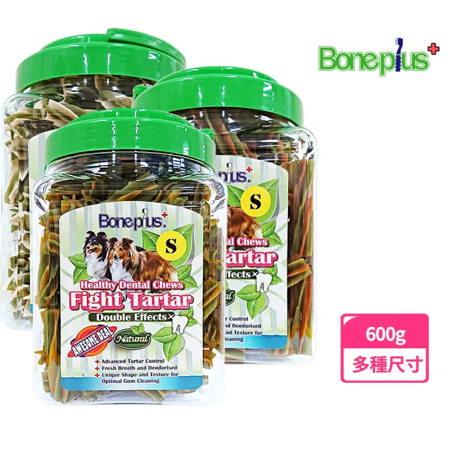 Bone Plus】六星雙效薄荷草本潔牙棒小桶裝600G(3種尺寸) - momo購物網