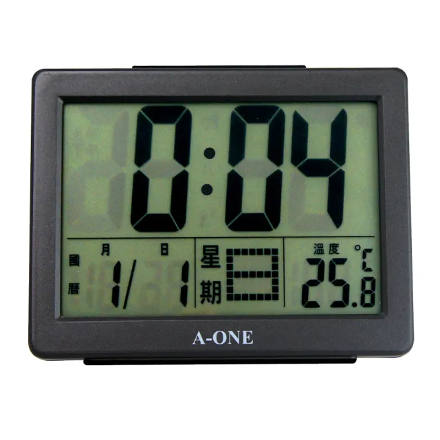 【A-ONE】TG-071 小巧數字LCD多功能顯示桌上型夜光鬧鐘