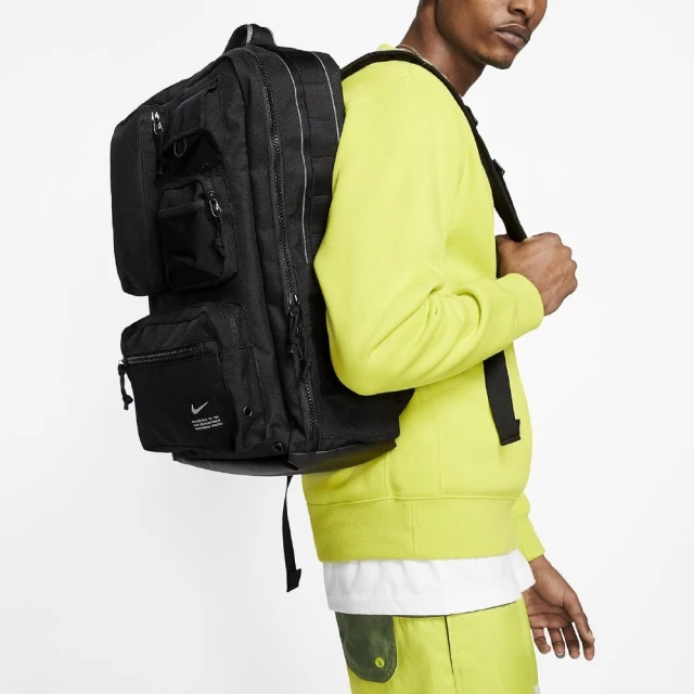 NIKE 耐吉NIKE 耐吉 後背包 Utility Elite Backpack 大容量 全開式 手提 雙肩背 旅遊 多夾層 黑(CK2656-010)