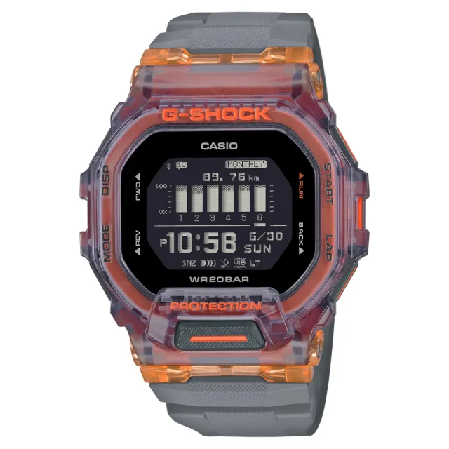 CASIO 卡西歐】活力亮彩G-SHOCK 電子錶(GBD-200SM-1A5) - momo購物網