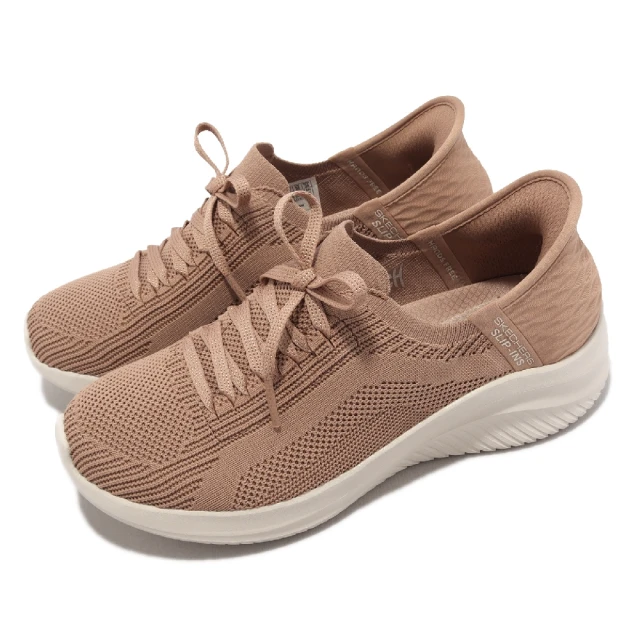 SKECHERSSKECHERS 休閒鞋 Ultra Flex 3.0 Slip-Ins 女鞋 卡其 瞬穿科技 輕量 套入式(149710-TAN)