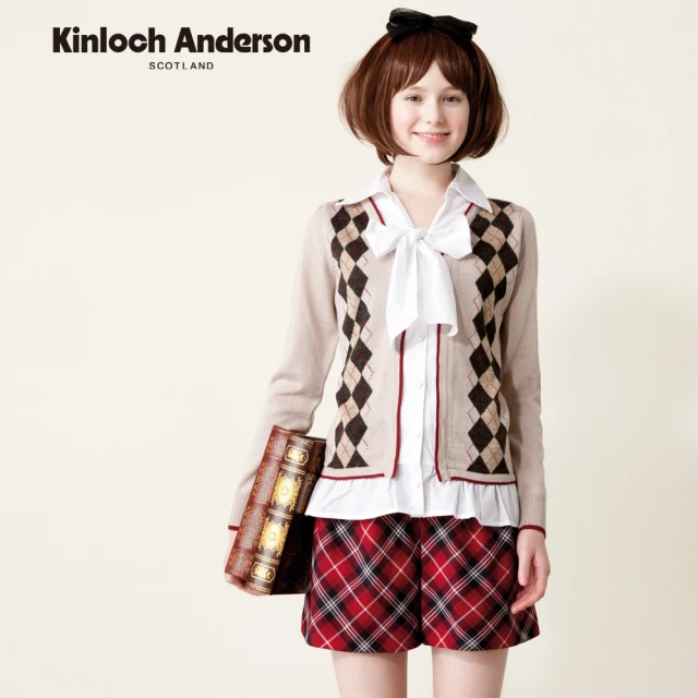 Kinloch Anderson 甜美蝴蝶結紅格短褲 金安德森女裝 KA027520813(紅)