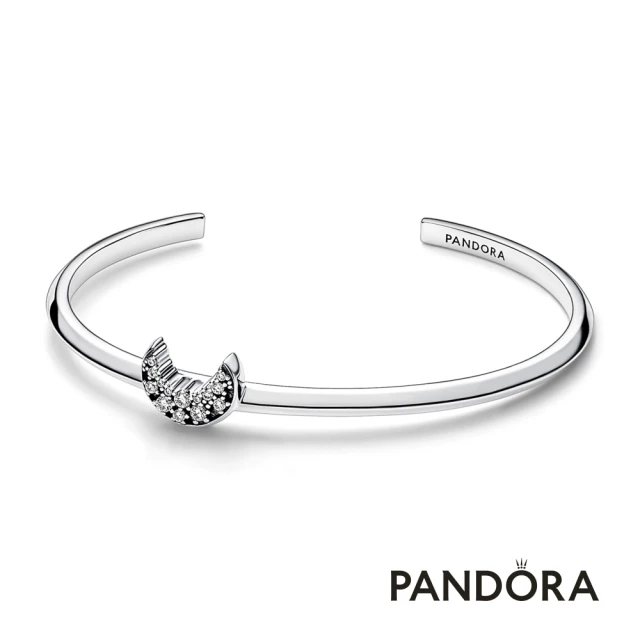 Pandora 潘多拉Pandora 官方直營 璀璨新月開圈手環