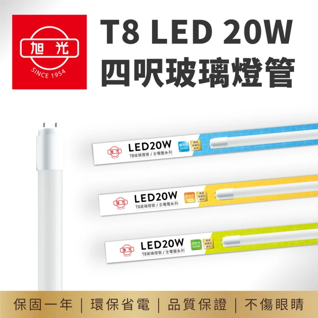 旭光 10入組 LED支架燈 20W 白光 黃光 自然光 4