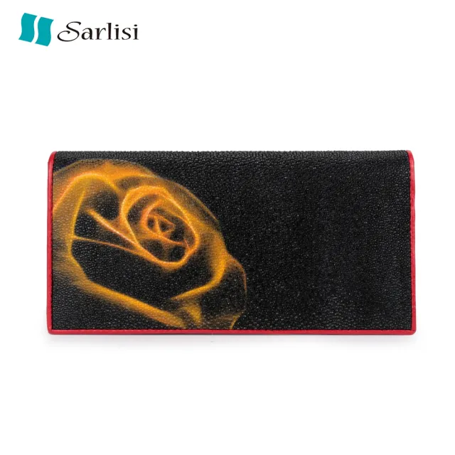 【Sarlisi】雙11 真皮包包 珍珠魚皮夾長夾對折西裝夾長款錢包