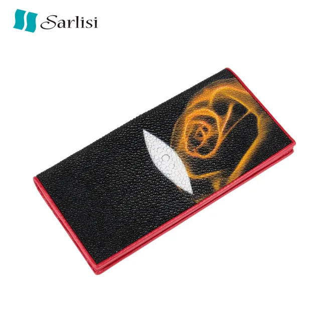 【Sarlisi】雙11 真皮包包 珍珠魚皮夾長夾對折西裝夾長款錢包