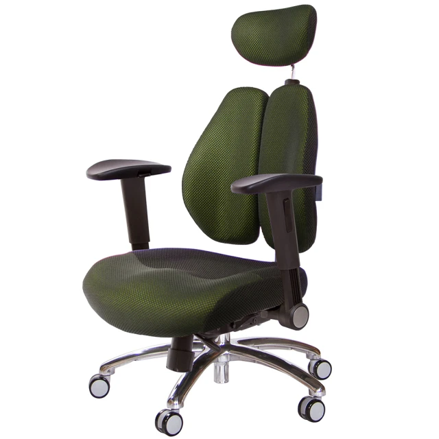 GXG 吉加吉 雙軸枕 DUO KING 鋁腳/摺疊滑面扶手 工學椅(TW-3006 LUA1J)