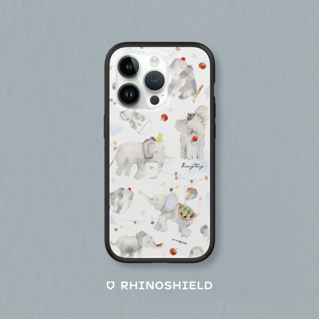 RHINOSHIELD 犀牛盾 iPhone X/Xs/XR/Xs Max系列 Mod NX手機殼/涼丰系列-灰色大象(涼丰)