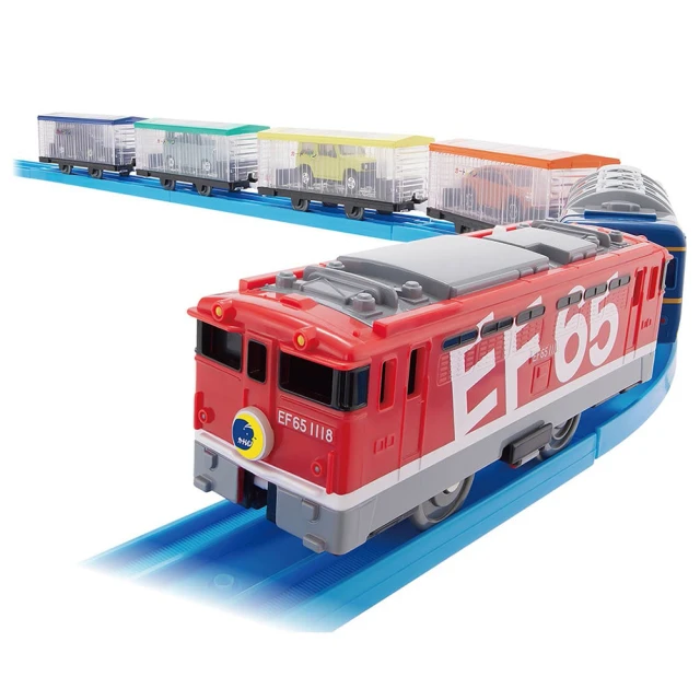 TAKARA TOMY PLARAIL 鐵道王國 EF65 小汽車運輸列車(多美火車)