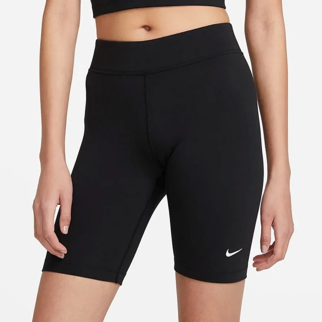 NIKE 耐吉 AS W NSW ESSNTL MR BIKER SHORT女休閒運動短褲 黑(CZ8527010)