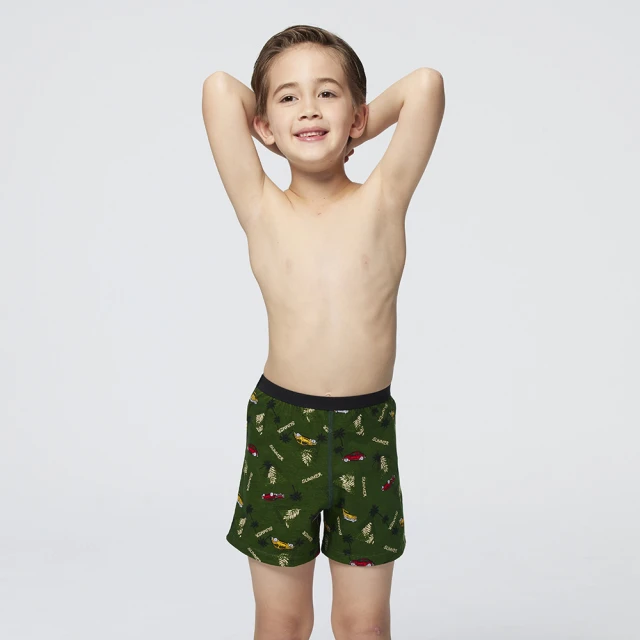 Mr. DADADO 暢遊一夏 140-160男童內褲 品牌推薦-舒適寬鬆-GCQ331GR(綠)