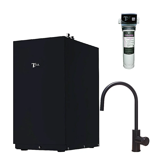 天康淨水 CT-316配TKB-3000S廚下型冷熱熱飲機(熱飲機、雙溫、黑色單轉龍頭、抗菌除鉛)