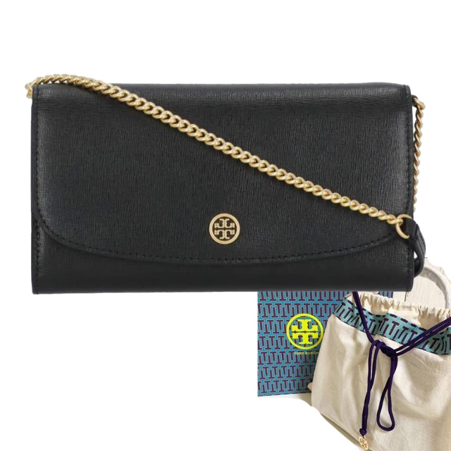 TORY BURCH TORY BURCH ROBINSON 防刮翻蓋WOC斜背包 棕色 贈原廠紙袋 防塵袋