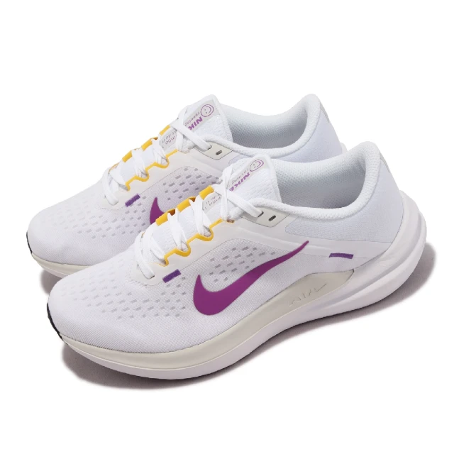 NIKE 耐吉NIKE 耐吉 慢跑鞋 Wmns Air Winflo 10 女鞋 白 紫 緩震 運動鞋 路跑(DV4023-103)