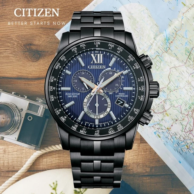 CITIZEN 星辰 廣告款 韋禮安 亞洲限定 光動能全球電波計時手錶(CB5885-85L)