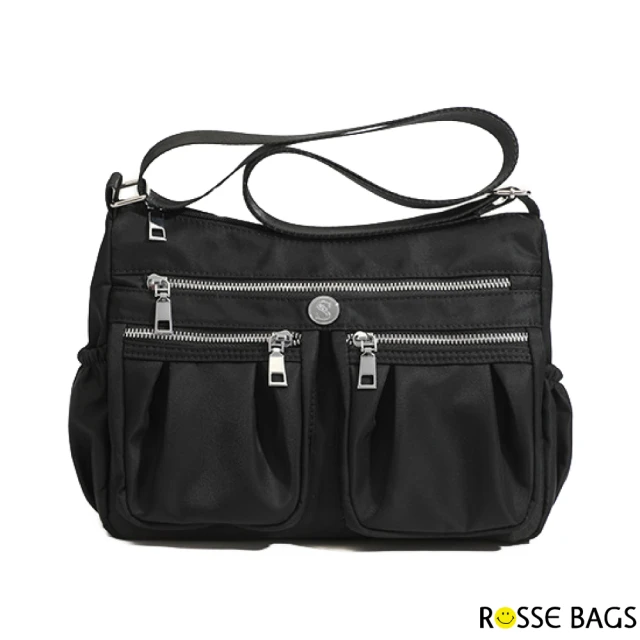 Rosse Bags 防潑水牛津布多隔層休閒包(現+預 黑色)