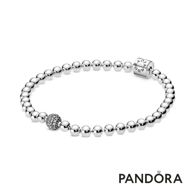 Pandora 官方直營 珠飾密鑲寶石手鏈