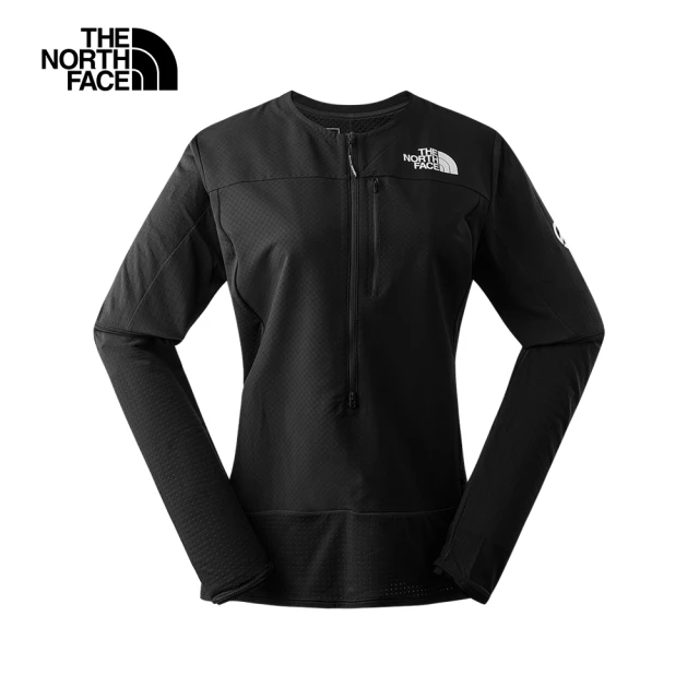 The North Face 北面女款黑色防風經典LOGO長袖上衣｜84LJJK3