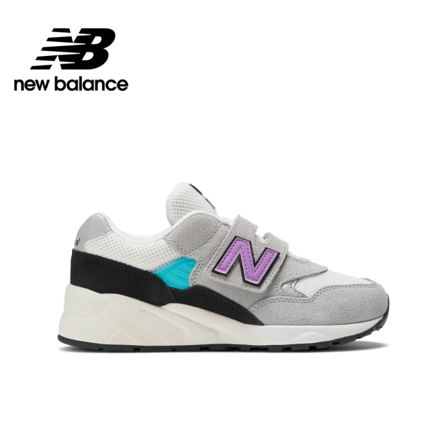 NEW BALANCE 童鞋 574 寬楦 中童 灰 粉 魔