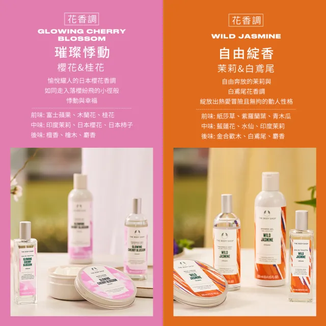 【THE BODY SHOP 美體小舖】自由綻香 茉莉&白鳶尾沐浴膠-250ML(沐浴乳/香氛沐浴)
