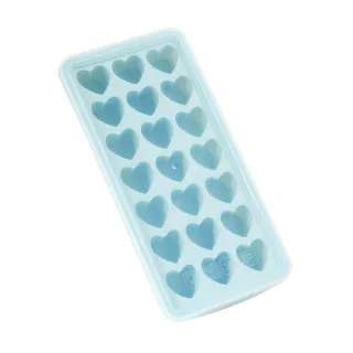 【小茉廚房】矽膠 愛心 製冰模具 製冰盒 冰塊盒(三色任選/21格)