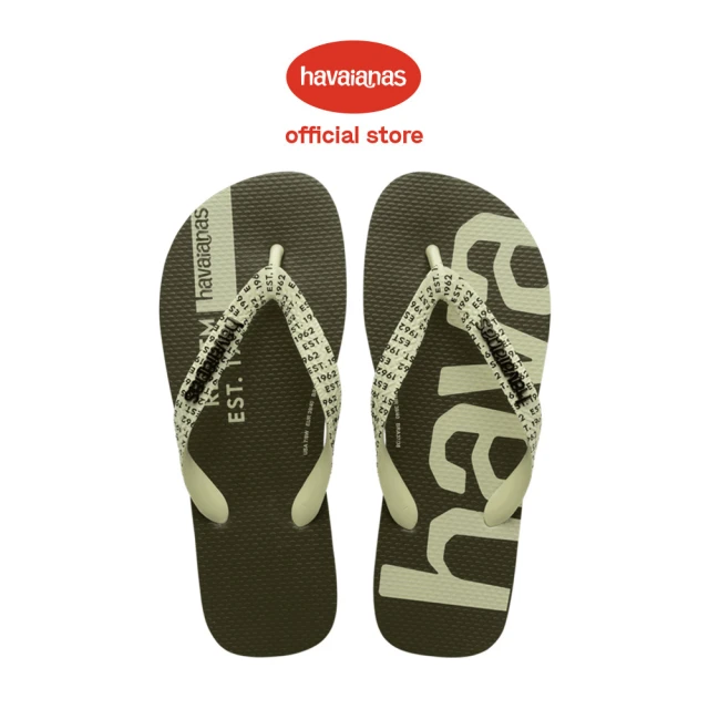 havaianas 哈瓦仕 拖鞋 男鞋 女鞋 夾腳拖 巴西 Top Logomania Mid Tech 綠 4147063-0090U(哈瓦士)