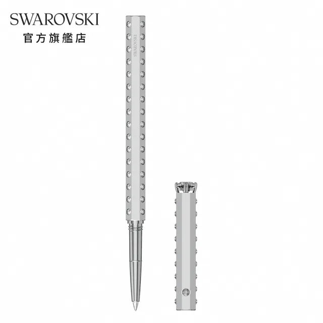 【SWAROVSKI 官方直營】圓珠筆  匠心之作  銀色  鍍鉻 交換禮物