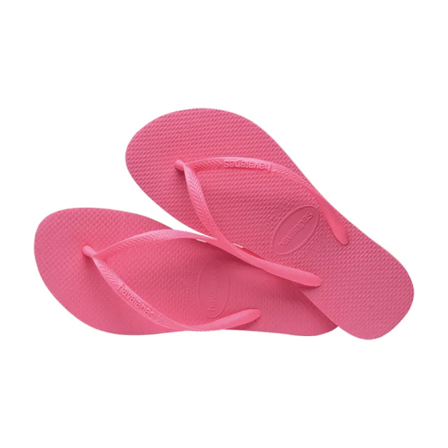 【havaianas 哈瓦仕】拖鞋 女鞋 夾腳拖 細帶 巴西 Slim 粉色 4000030-0129W(哈瓦士)