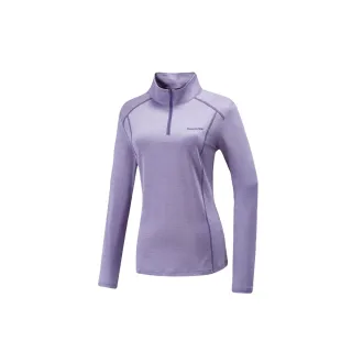 【Mountneer 山林】女膠原蛋白長袖排汗衣-粉紫-31P66-90(t恤/女裝/上衣/休閒上衣)