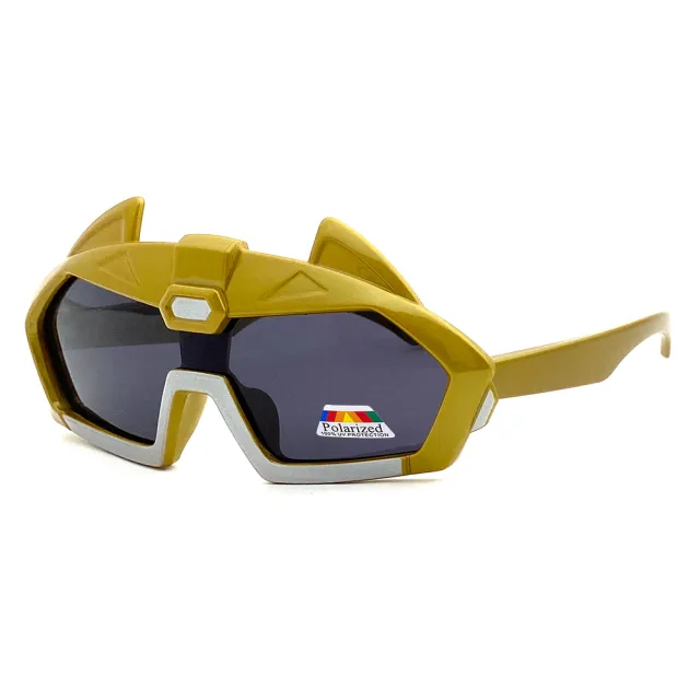 【SUNS】兒童偏光太陽眼鏡 彈力壓不壞材質 帥氣鋼鐵人造型 抗UV400(TR輕盈材質/韌性強不易損壞)