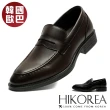 【HIKOREA】韓國空運。超輕舒適大底 套腳 休閒男款皮鞋(73-498/2色/現貨+預購)