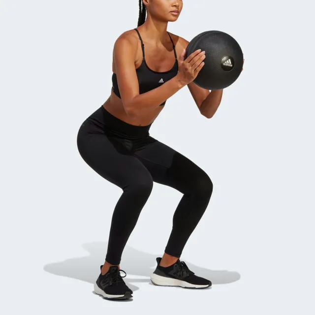 【adidas 愛迪達】TE 78 TIG 女 緊身褲 九分 運動 訓練 健身 重訓 高腰 吸濕排汗 愛迪達 黑(HC8934)
