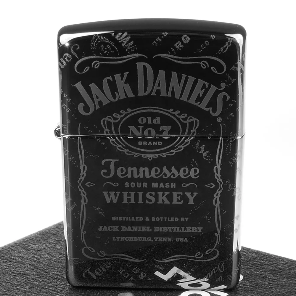 【Zippo】美系~Jack Daniels威士忌-4面連續雷射雕刻加工打火機