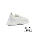 【HELENE SPARK】率性潮感異材質牛皮老爹厚底休閒鞋(白)