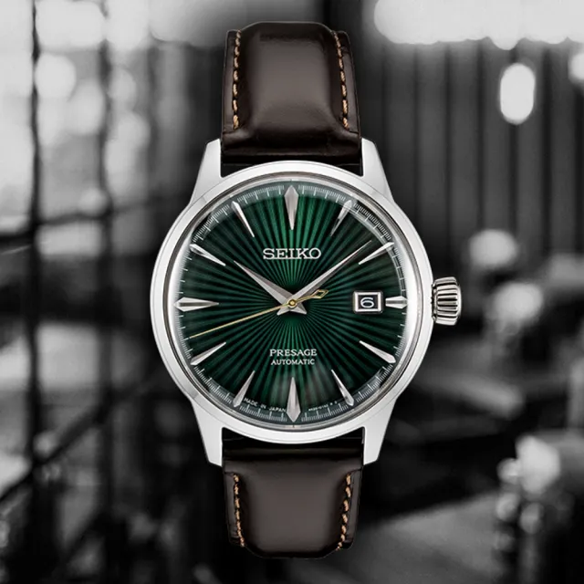 【SEIKO 精工】PRESAGE系列 調酒師 機械腕錶 錶 週年慶 雙11 (SRPD37J1/4R35-01T0M)