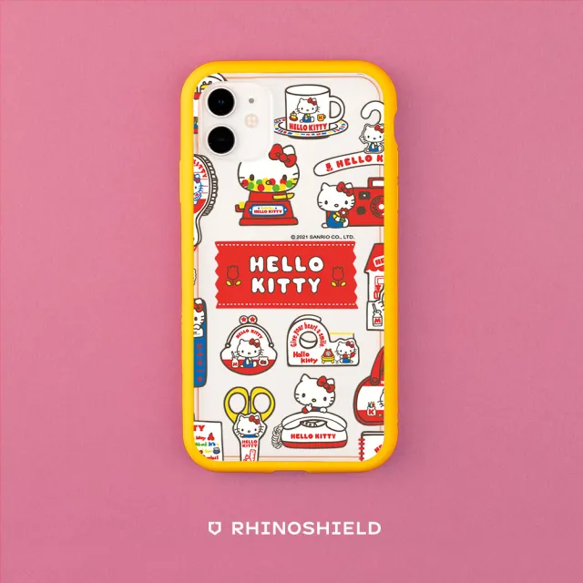 【RHINOSHIELD 犀牛盾】iPhone 13 mini/13 Pro/Max Mod NX手機殼/Sticker-生活小物(Hello Kitty)