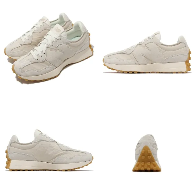 【NEW BALANCE】休閒鞋 327 男鞋 女鞋 奶油灰 燕麥 焦糖底 麂皮 復古 大N NB(MS327KC1-D)