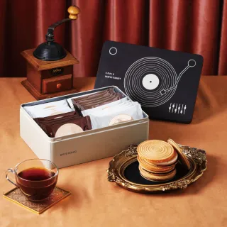 【金格食品】格芙蕾薄餅鐵盒禮盒5盒組(巧克力/牛奶)