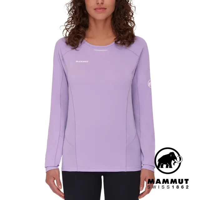 【Mammut 長毛象】Aenergy FL Longsleeve AF W 輕量抗菌長袖排汗衣 星系紫 女款 #1016-01360