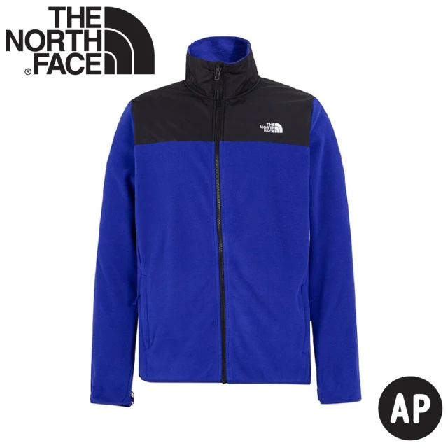 The North Face 男 可套式刷毛保暖外套 AP《黑藍》49AE/拼接保暖立領抓絨外套/保暖外套(悠遊山水)