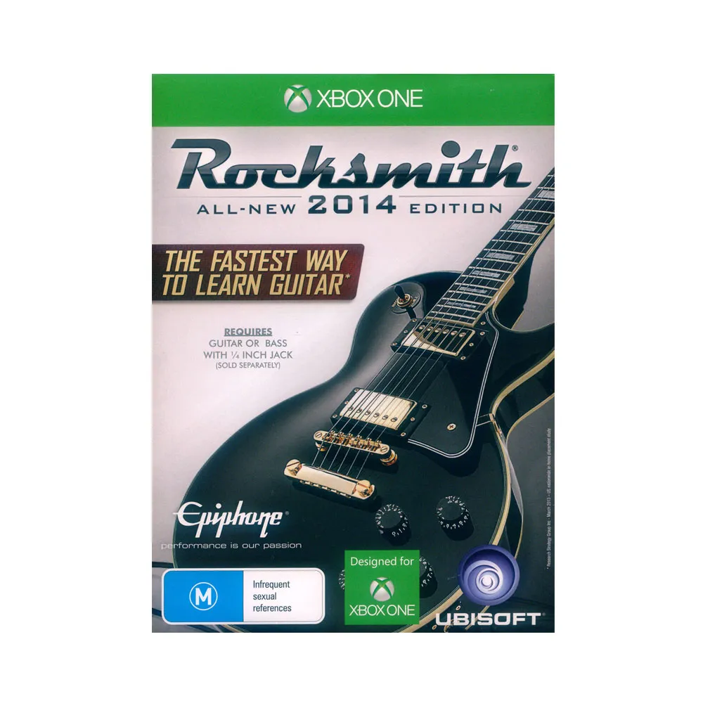 【Microsoft 微軟】XBOX ONE 搖滾史密斯 2014 重製版 附音源線 Rocksmith 2014 Remastered(英文歐版)