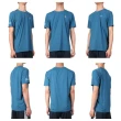 【FIRESTAR】男彈性圓領短袖T恤-慢跑 路跑 涼感 運動 上衣 墨藍銀(D2034-98)